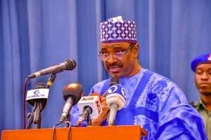 The-Minister for Transportation Sen. Said-Alkali